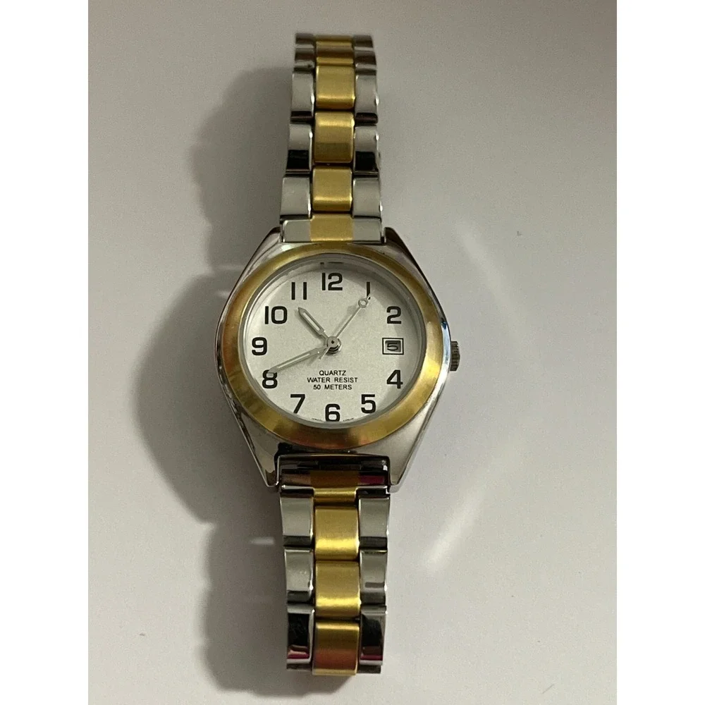 Embassy by Gruen GEM3310 Gold and Silver Tone Women's‎ watch Untested rare